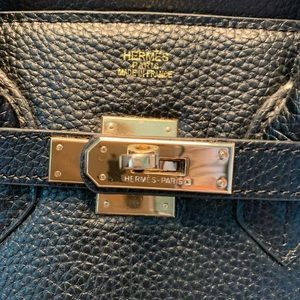 Black size 35cm leather bag